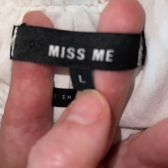 MISS ME COLORED STRIPED VISCOSE PANT Sz. L - Picture 13 of 16